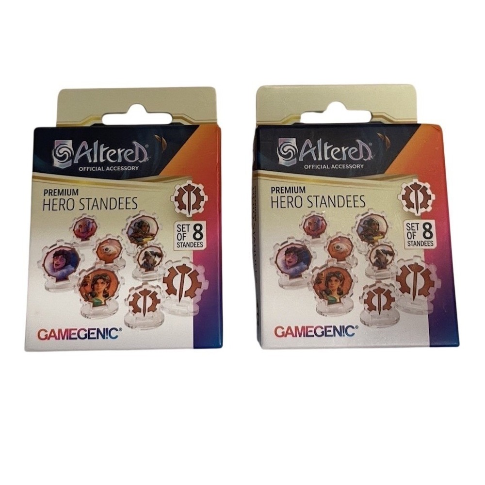 Altered TCG Gamegenic Premium Hero Standees Axiom Faction Set of 8 x2 Packs NEW
